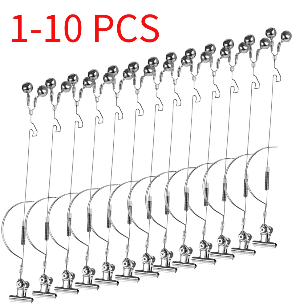 Bite Alarm Fishing - 1-10ชิ้นสัญญาณเตือน lonceng pancing การกัดเบ็ดตกปลาสแตนเลสเหยื่อล่อปลาคาร์พอุปกรณ์ป้องกันการกัดกร่อนป้องกันสนิมอุปกรณ์ตกปลา