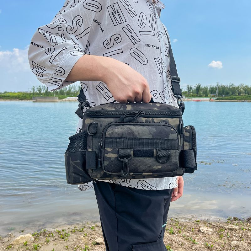 Fishing Equipment In China - กระเป๋าคาดเอวอเนกประสงค์สำหรับกิจกรรมกลางแจ้ง กระเป๋าคาดเอว/คาดอก/สะพายข้าง กระเป๋าใส่อุปกรณ์ตกปลา กระเป๋าเก็บอุปกรณ์ตกปลา