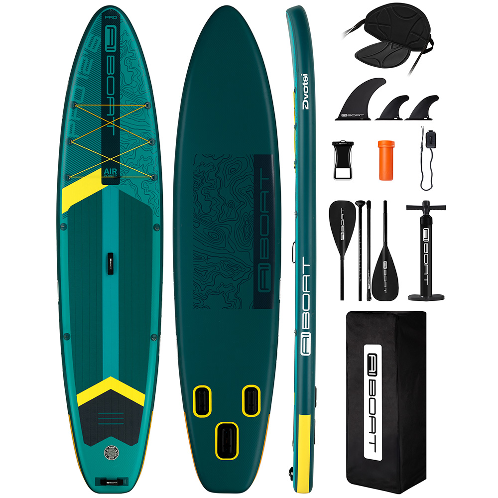 Fishing Equipment For Beginners - AIBOAT Green Pro SUP บอร์ดพายลมกันน้ำ ขนาด
