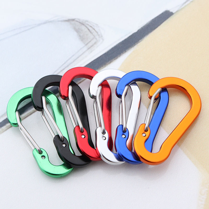 Fishing Equipment And Accessories - 6Pcs Carabiner พวงกุญแจตกปลา Carabiners ขนาดเล็ก Carabiner
