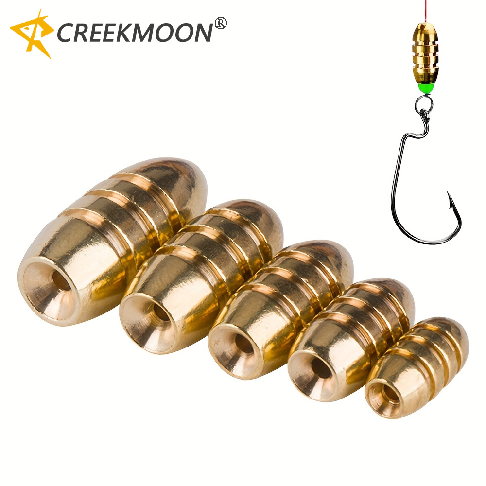 Fishing Equipment Lures - ตุ้มถ่วงตกปลาทองเหลือง 20 ชิ้น น้ำหนัก 1.8 กรัม