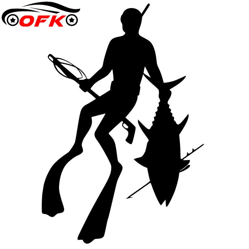 Fishing Equipment And Accessories - รถสติ๊กเกอร์ตกแต่งสติ๊กเกอร์รถจักรยานยนต์หอกตกปลาดําน้ําอุปกรณ์ตกแต่งสร้างสรรค์ครีมกันแดดกันน้ําพีวีซี, 17เซนติเมตร* 11เซนติเมตร