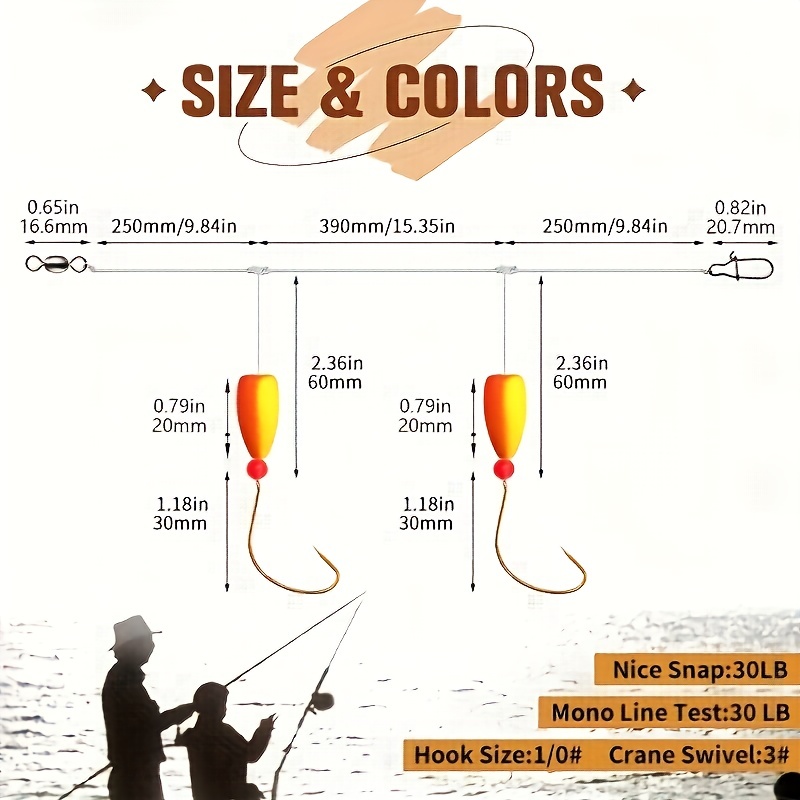 3pcs Pompano Rigs Surf Fishing - Snell Fishing Rig บทวิจารณ์และราคา