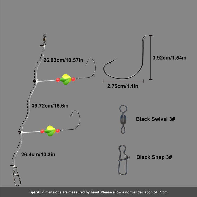 ชุดตกปลาปอมปาโน 3/6 ชิ้น พร้อม - Snell Fishing Rig บทวิจารณ์และราคา