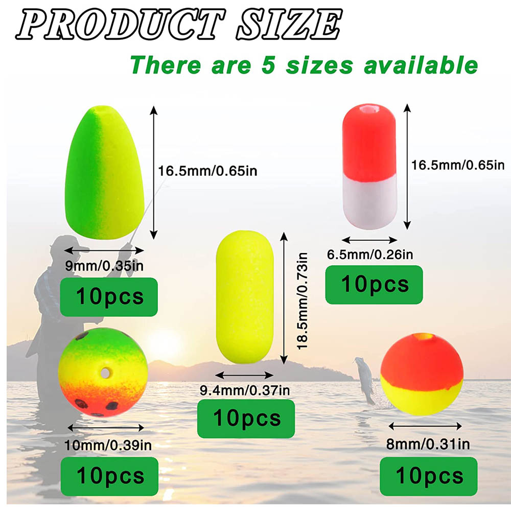 50Pcs ตกปลาลอยโฟม Pompano Bobb - Snell Fishing Rig บทวิจารณ์และราคา