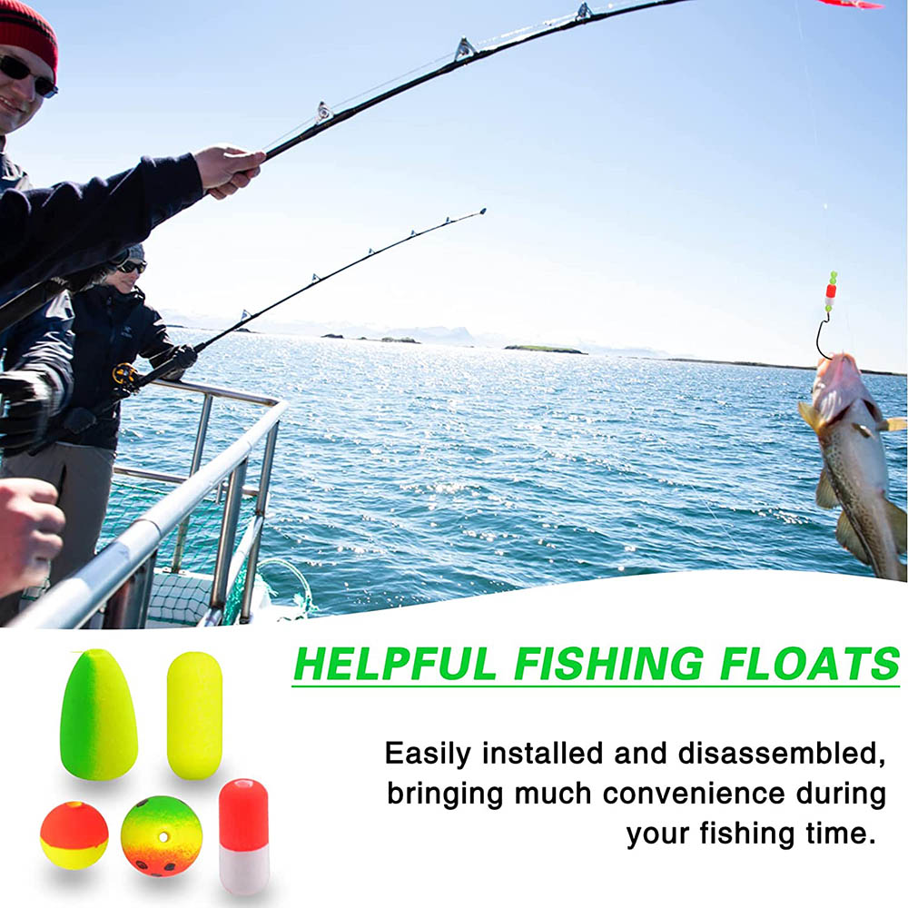 50Pcs ตกปลาลอยโฟม Pompano Bobb - Snell Fishing Rig บทวิจารณ์และราคา