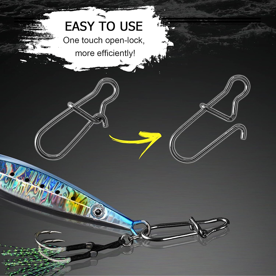 50 ชิ้น Crankbait Snaps สแตนเล - Fishing Equipment And Accessories บทวิจารณ์และราคา