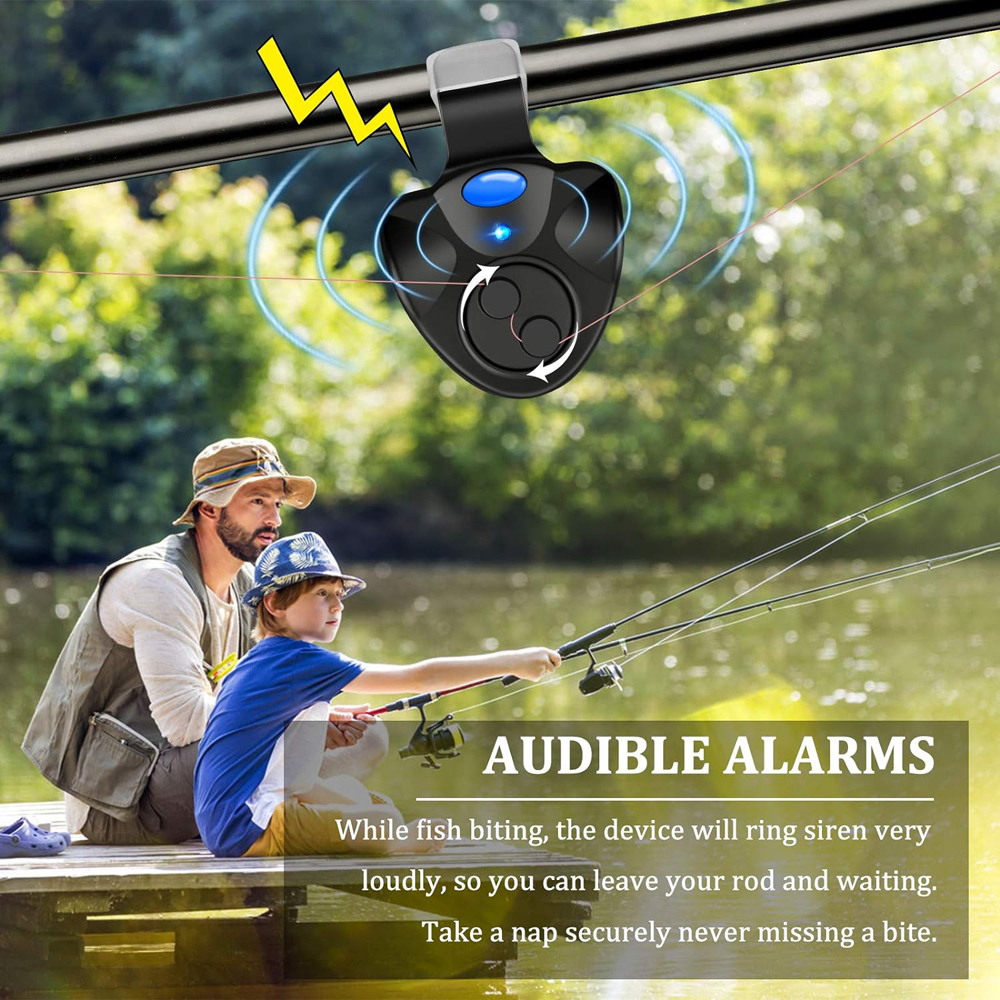 ชุดคลิปตกปลาคาร์พ พร้อมไฟ LED  - Bite Alarm Fishing บทวิจารณ์และราคา