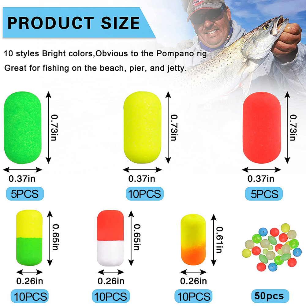 138Pcs Pompano Rigs ลอยลูกปัดช - Snell Fishing Rig บทวิจารณ์และราคา